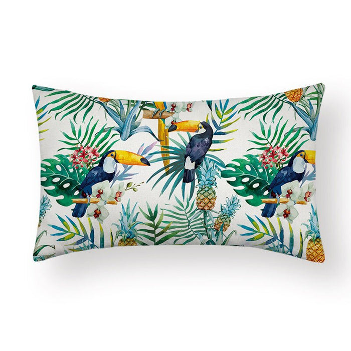 Botanical Pattern Printed Pillow Cover