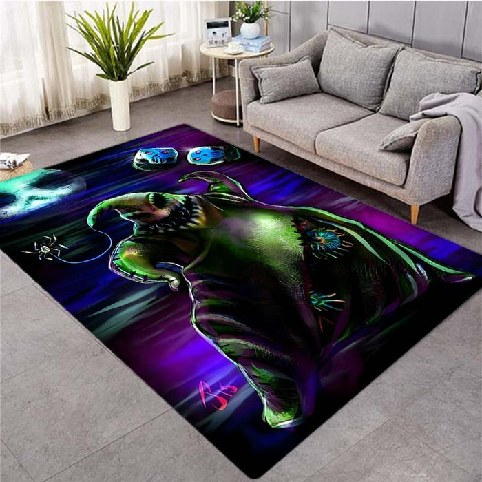 Scary Printed Home Decor Floor Mat