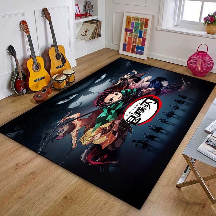 Non-Slip Demon Slayer Printed Floor Mat