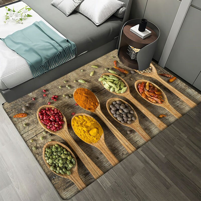 Home Decor Spices Printed Floor Mat