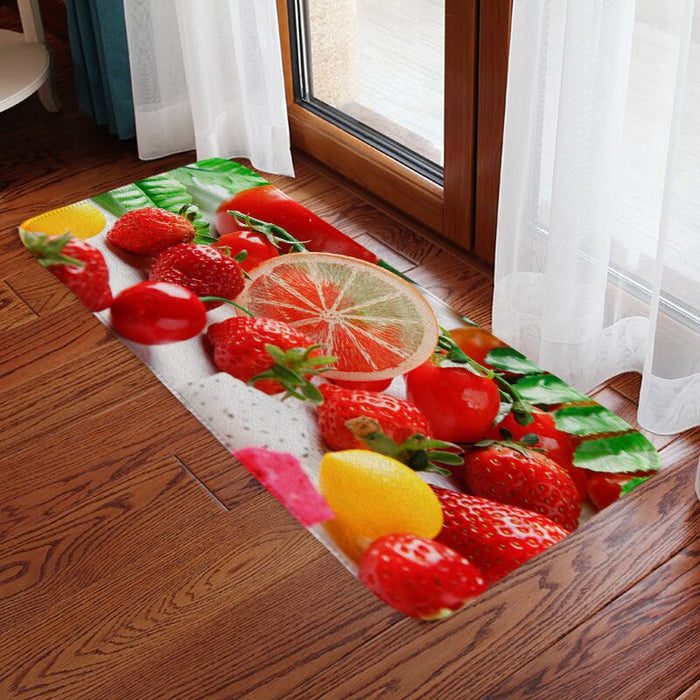 Non-Slip Fruits Pattern Printed Floor Mat