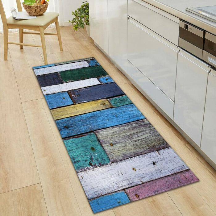 Anti-Slip Wood Print Carpet
