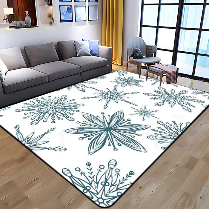 Non-Skid Snowflake Pattern Printed Floor Mat