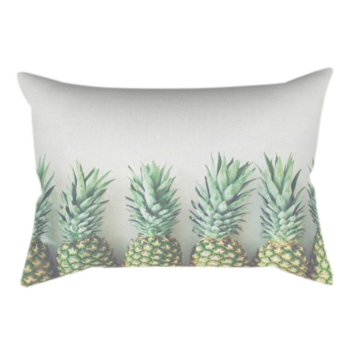 Leaf Print Rectangular Pillow Cover