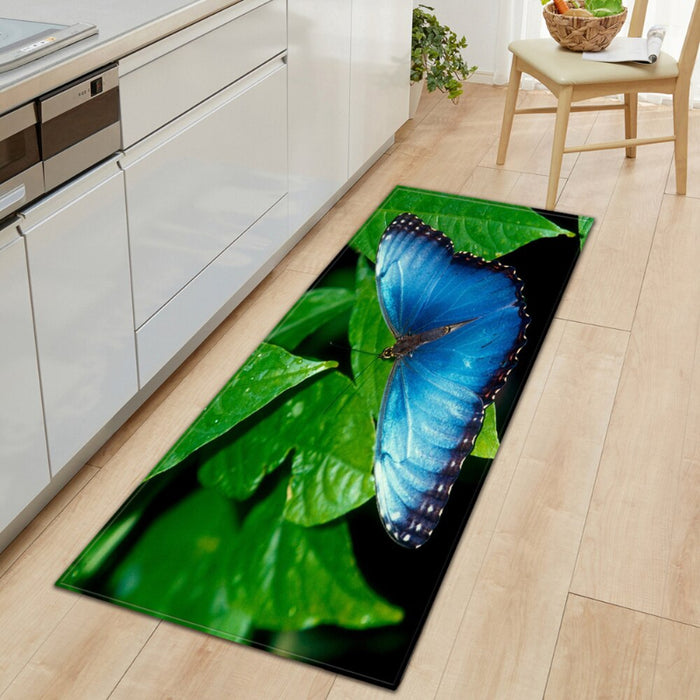 Anti-Slip Butterfly Printed Floor Mat