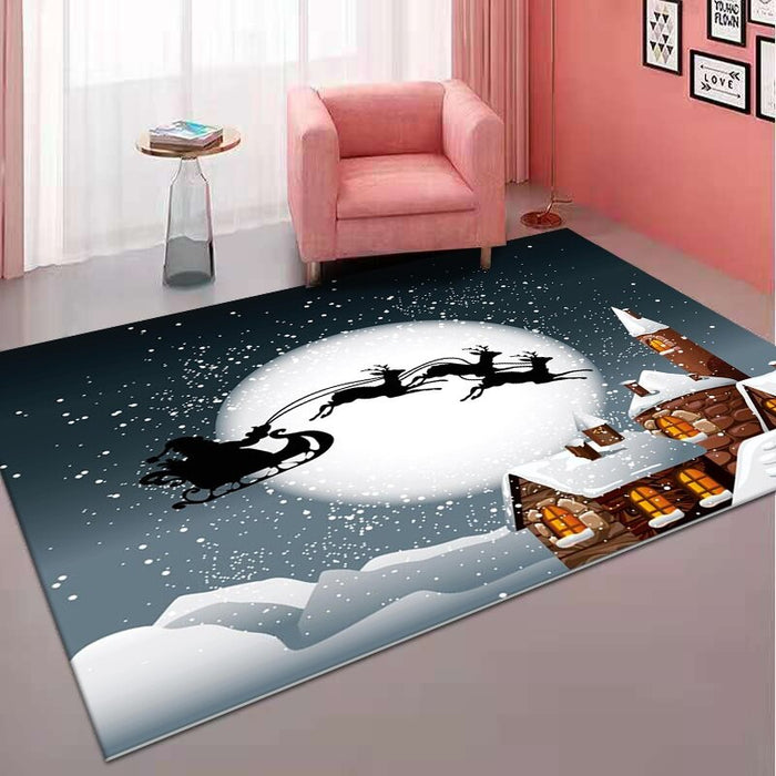 Non-Skid Christmas Décor Printed Floor Rug