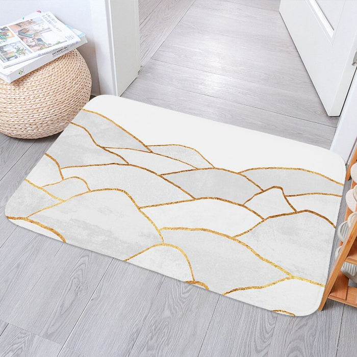 Non-Slip Nordic Rectangular Printed Floor Mat