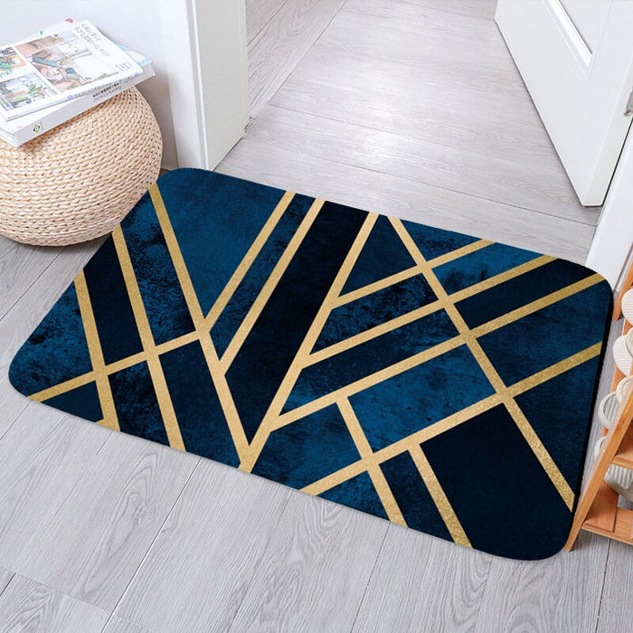 Non-Skid Marble Design Printed Floor Mat