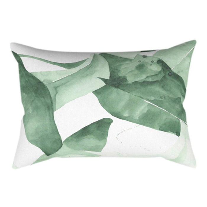 Plant Print Rectangular Pillow Cover