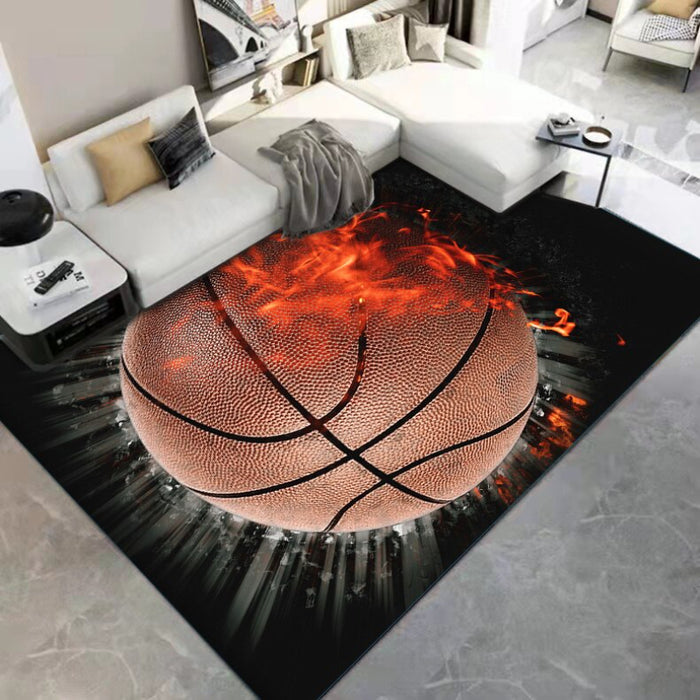Non-Slip Basketball Printed Floor Mat