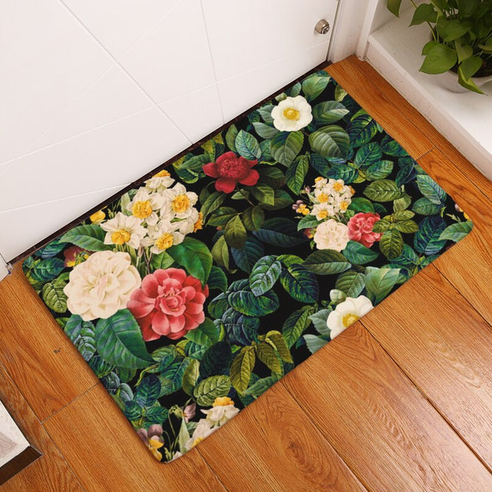 Flower Themed Anti-Slip Carpet