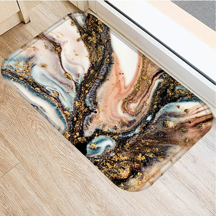 Home Decor Marble Printed Floor Mat