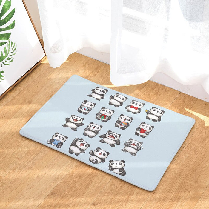 Anti-Slip Panda Printed Floor Mat