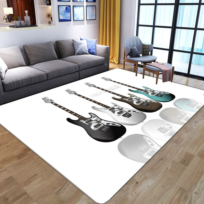 Anti-Slip Guitar Themed Printed Floor Mat