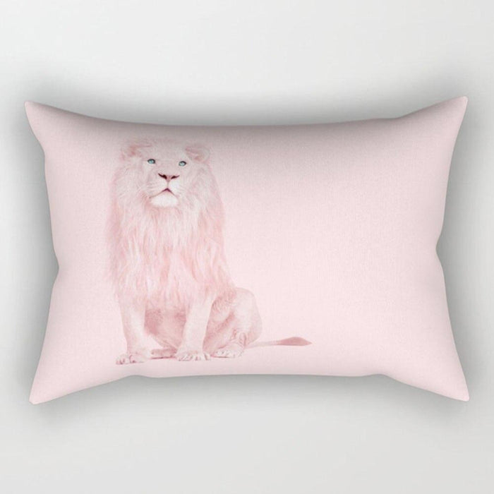 Fancy Animal Printed Rectangular Pillow Cover