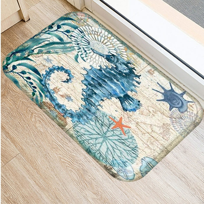 Ocean Mermaid Style Floor Mat For Home Decor