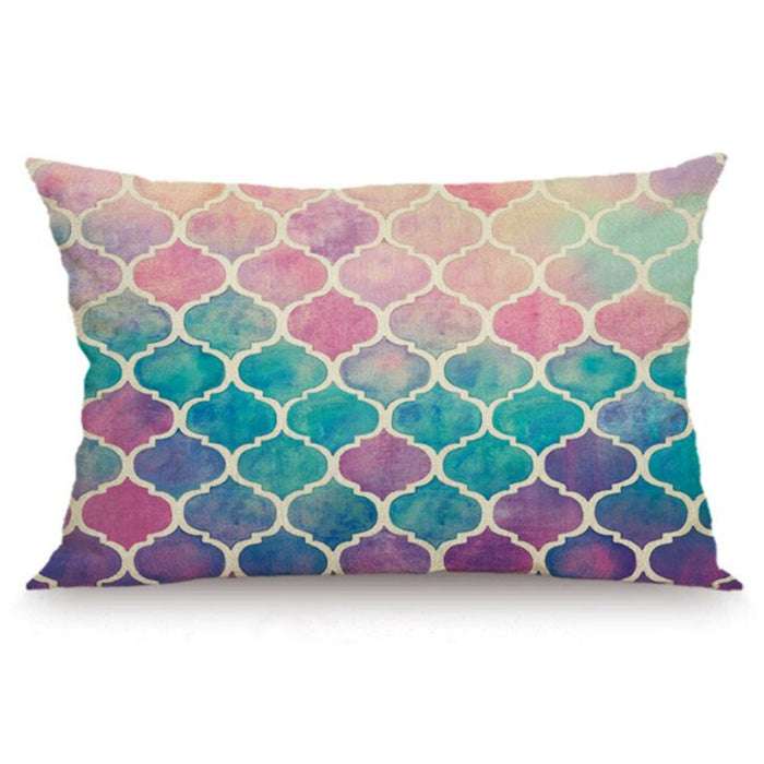 Bohemian Pattern Printed Rectangular Pillow Cover