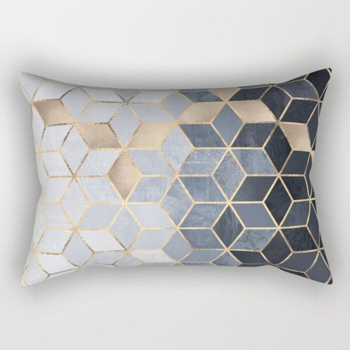 Geometric Printed Rectangular Pillow Cover