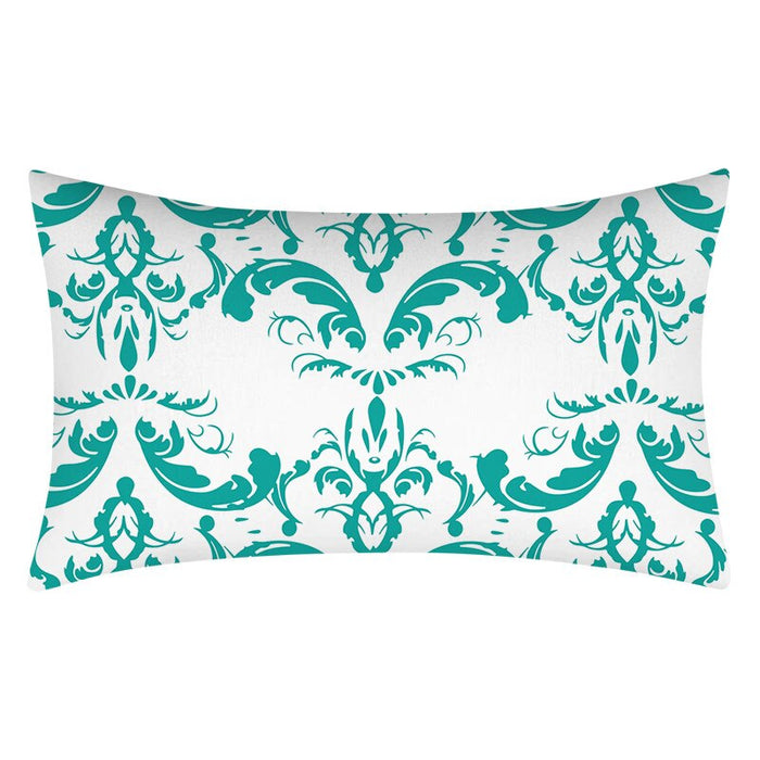 Geometric Texture Printed Rectangular Pillow Cover