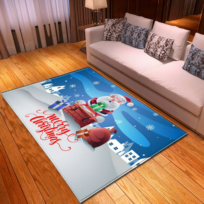 Anti-Slip Santa Claus Floor Mat