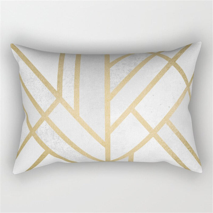 Colorful Geometric Pattern Printed Rectangular Pillow Cover