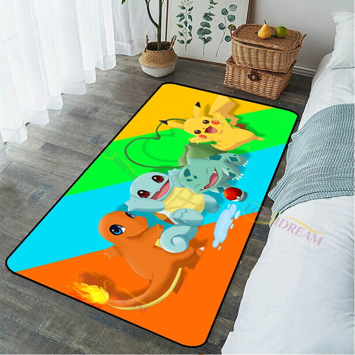 Non-Slip Pokémon Printed Floor Mat