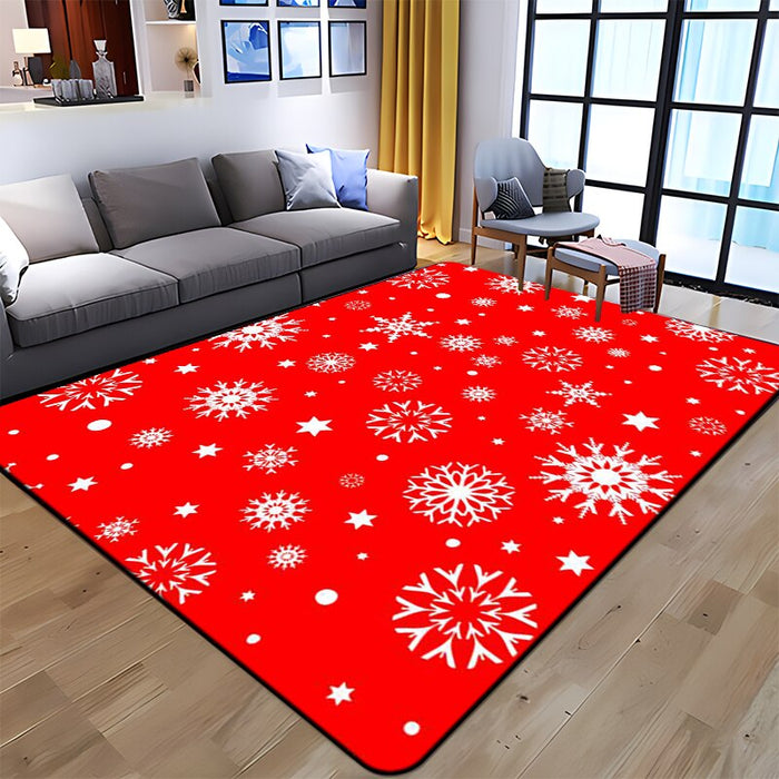 Non-Skid Snowflake Printed Floor Mat