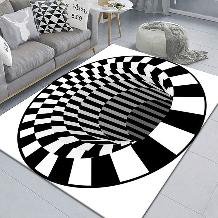 Non-Slip 3D Swirl Printed Floor Mat