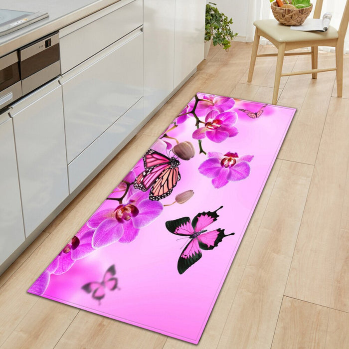 Anti-Slip Butterfly Printed Floor Mat