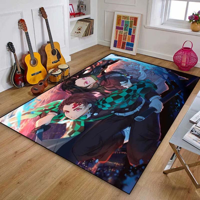Non-Slip Demon Slayer Printed Floor Mat