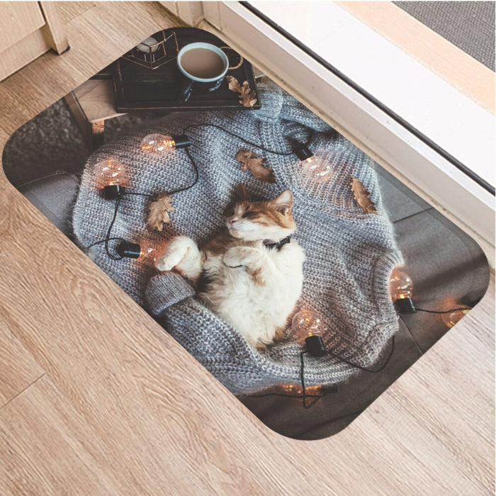 Non-Slip Animal Pattern Printed Floor Mat
