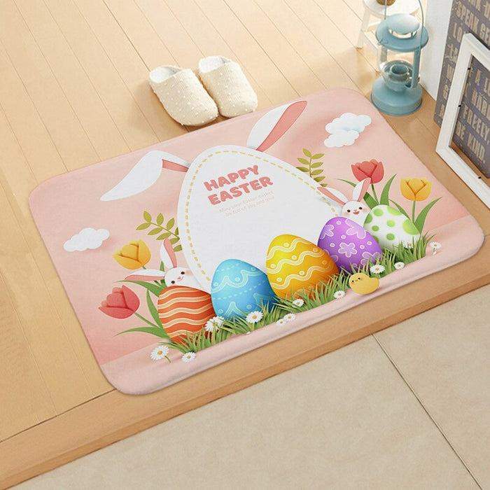 Easter Egg Designed Floor Carpet