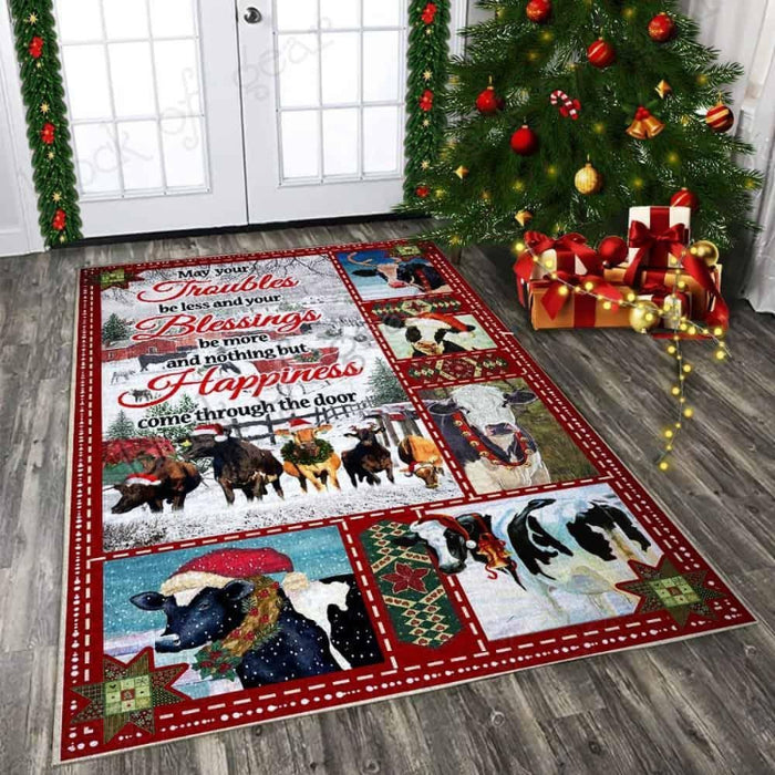 Non-Slip Christmas Truck Printed Floor Mat