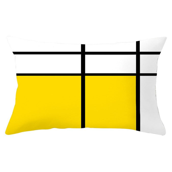 The Geometric Printed Rectangular Pillow Cover