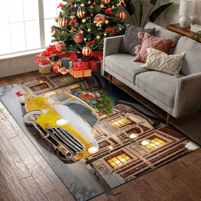 Non-Skid Christmas Printed Floor Rug