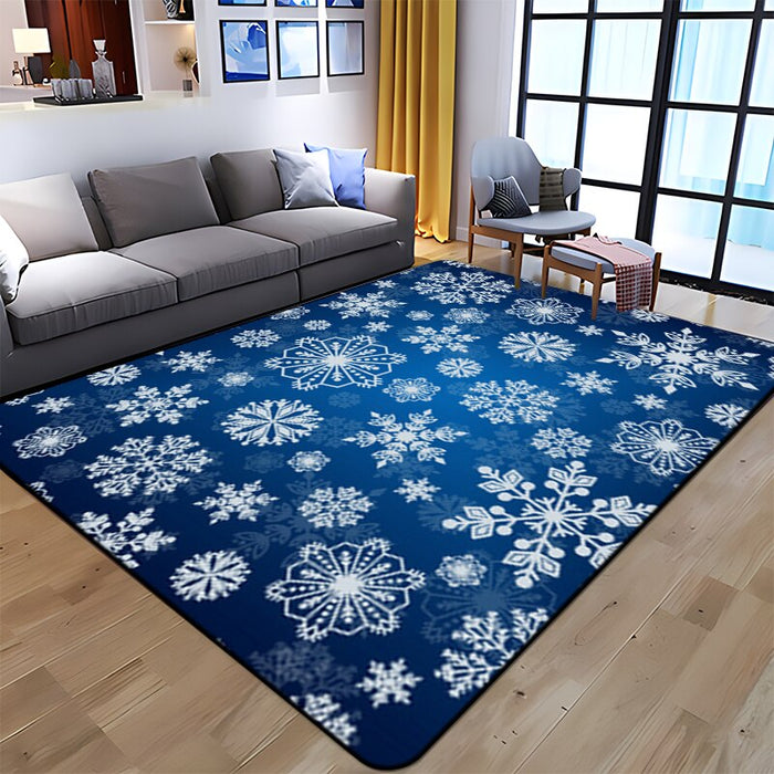 Non-Skid Snowflake Printed Floor Mat