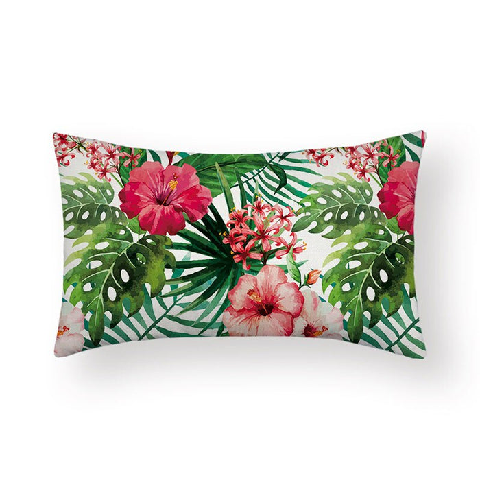 Botanical Pattern Printed Pillow Cover