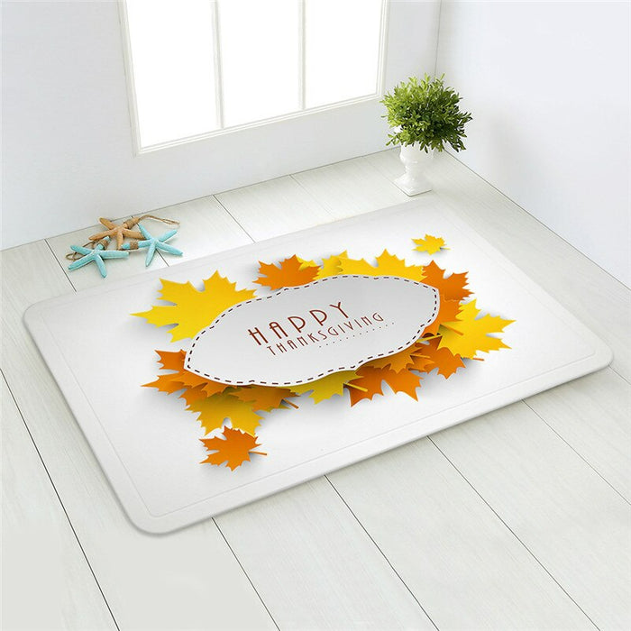 Happy Thanksgiving Printed Floor Mats