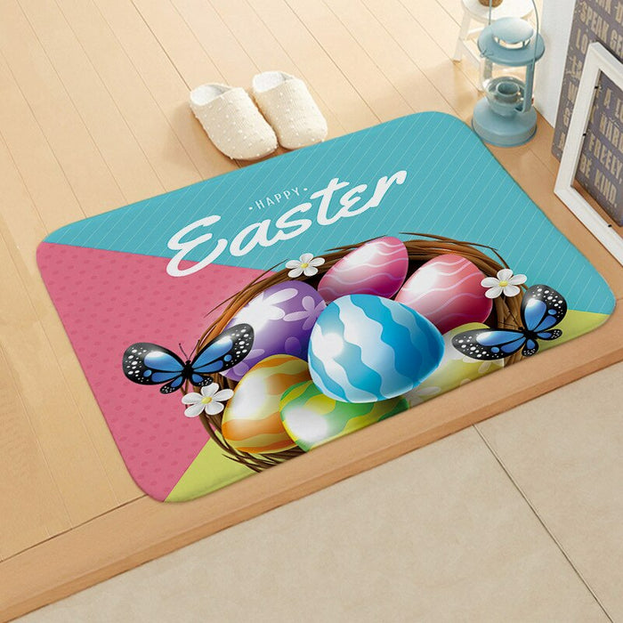 Easter Egg Designed Floor Carpet