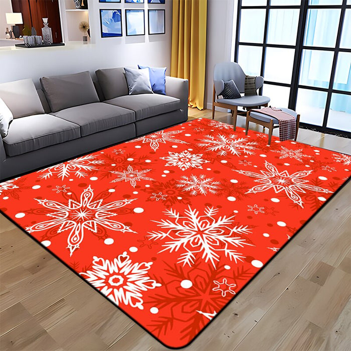 Non-Skid Snowflake Pattern Printed Floor Mat