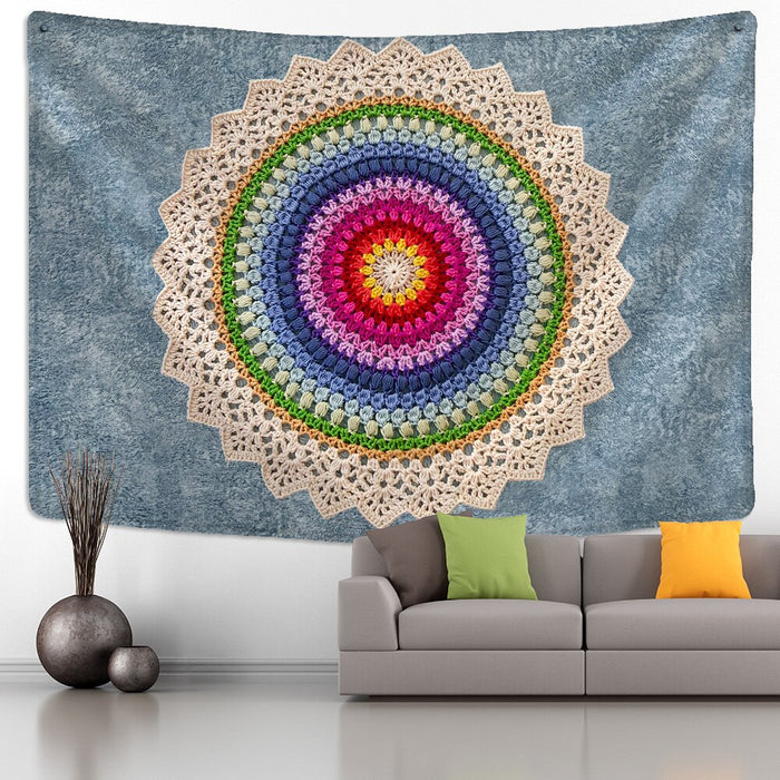 Large Indian Mandala Tapestry Wall Hanging Tapis Cloth