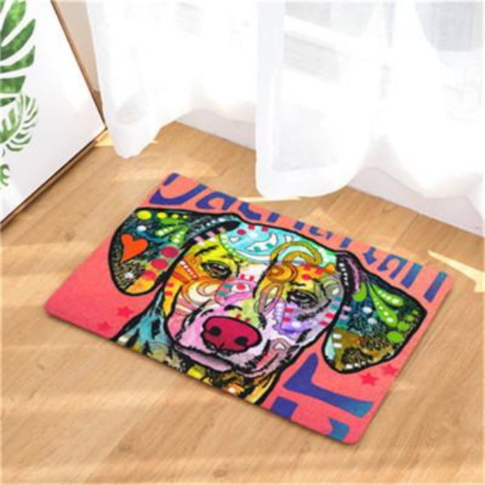 Anti-Slip Dogs Printed Floor Mat