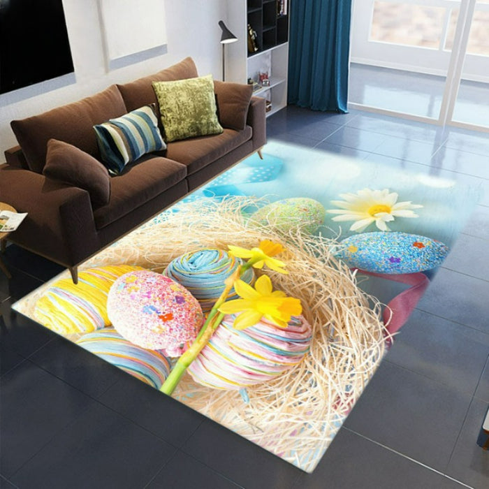 Easter Egg Printed Floor Carpet