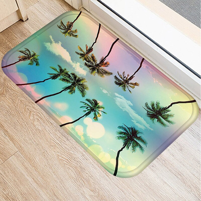 Non-Skid Beach Printed Floor Mat