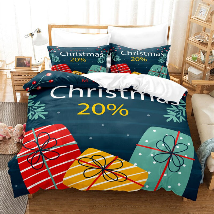 Christmas Theme Duvet Cover Bedding Set