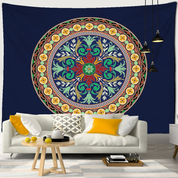 Fluorescent Geometric Pattern Tapestry Wall Hanging Tapis Cloth