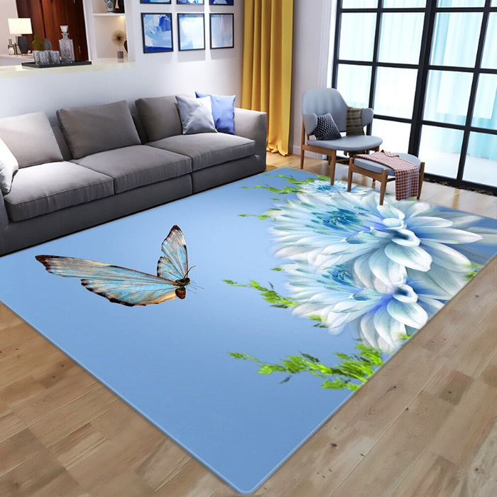 The Anti-Skid Butterfly Printed Floor Mat