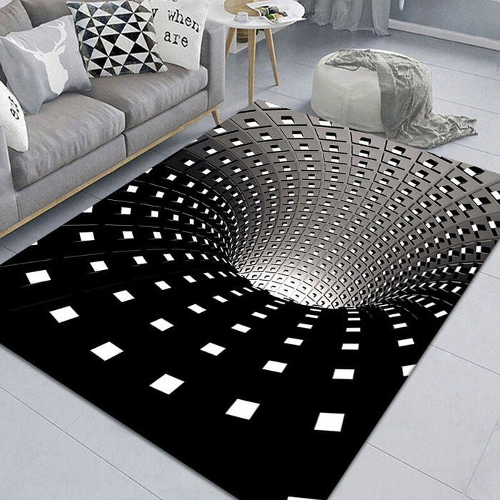Non-Slip 3D Swirl Printed Floor Mat