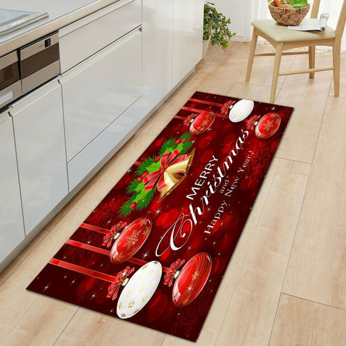 Merry Christmas Printed Floor Mat
