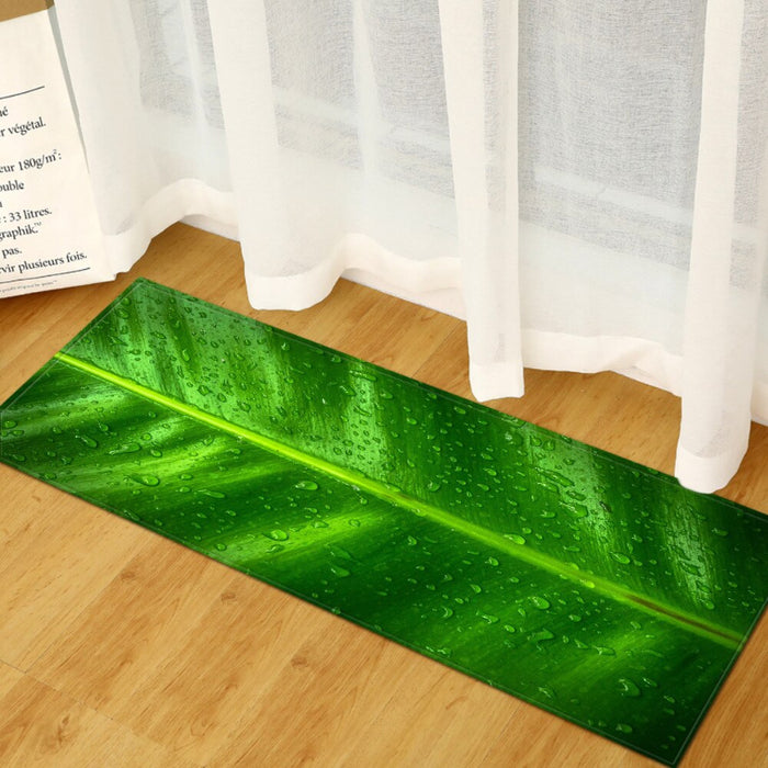 Anti-Skid Decor Leaf landscape Printed Floor Mat